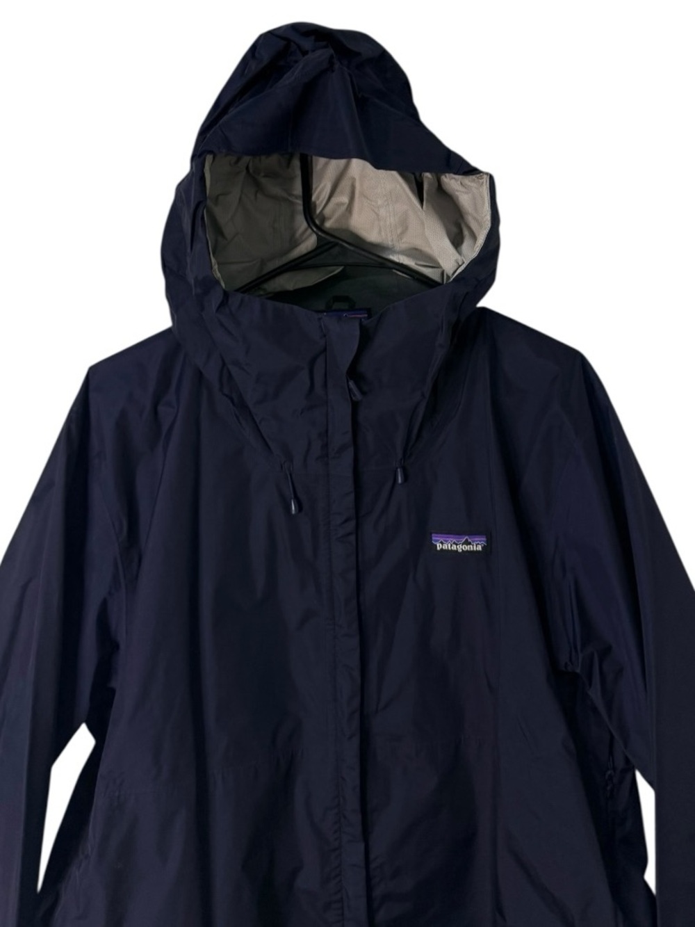 Patagonia H2No Rain Jacket Mens L Navy Waterproof Hooded Shell Hiking 83802